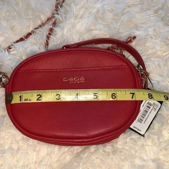 bebe - NWT Adorable Red All Over Cross Body Clutch - Picture 7 of 7